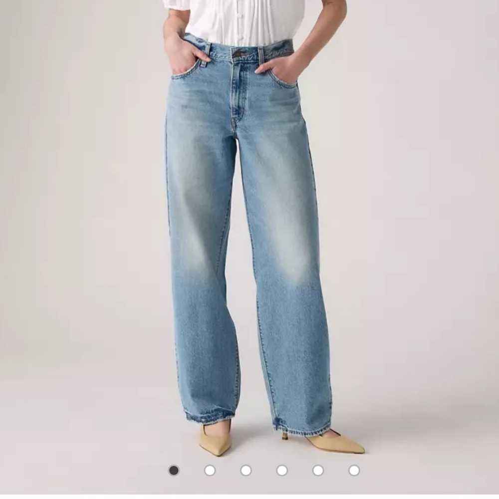Levi's baggy dad light wash jeans